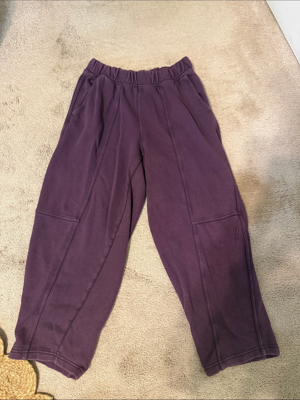 aerie Violet Panel-Detail Jogger Pants